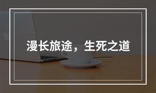 漫长旅途，生死之道