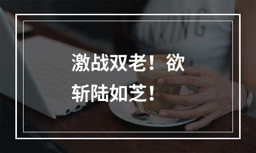 激战双老！欲斩陆如芝！