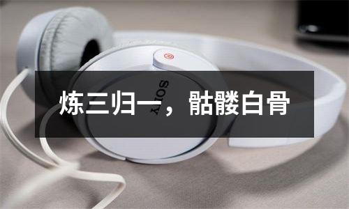 炼三归一，骷髅白骨