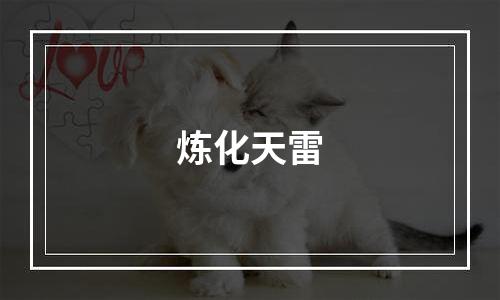 炼化天雷