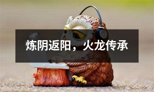 炼阴返阳，火龙传承