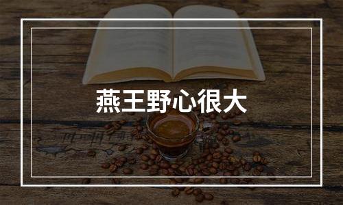 燕王野心很大
