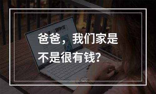 爸爸，我们家是不是很有钱？