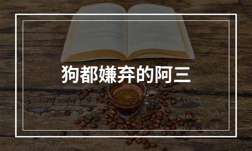 狗都嫌弃的阿三