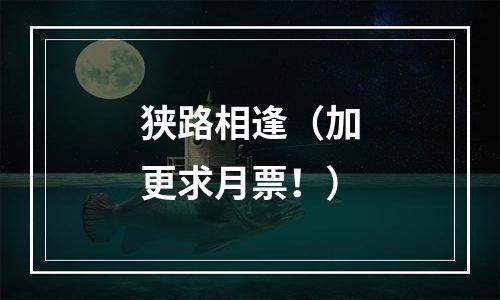 狭路相逢（加更求月票！）