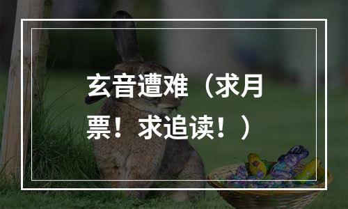 玄音遭难（求月票！求追读！）
