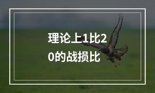 理论上1比20的战损比