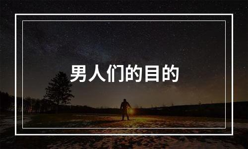 男人们的目的