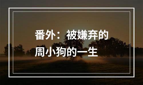 番外：被嫌弃的周小狗的一生