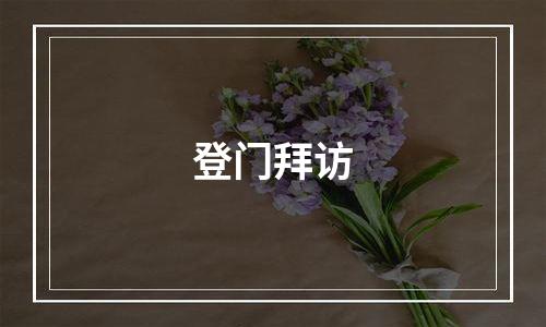 登门拜访