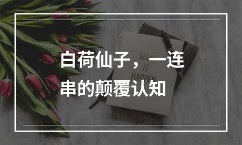 白荷仙子，一连串的颠覆认知