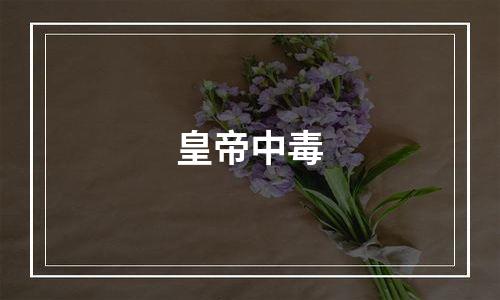皇帝中毒