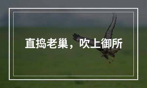 直捣老巢，吹上御所