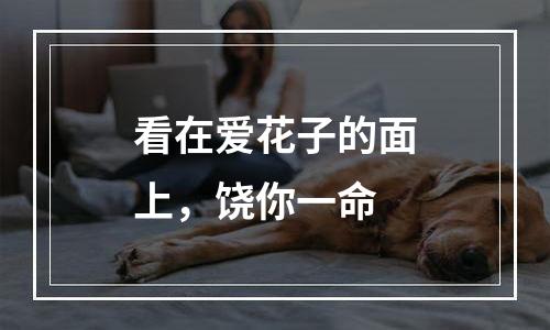 看在爱花子的面上，饶你一命