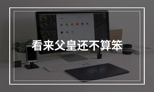 看来父皇还不算笨