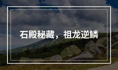 石殿秘藏，祖龙逆鳞