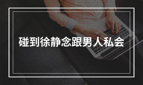 碰到徐静念跟男人私会