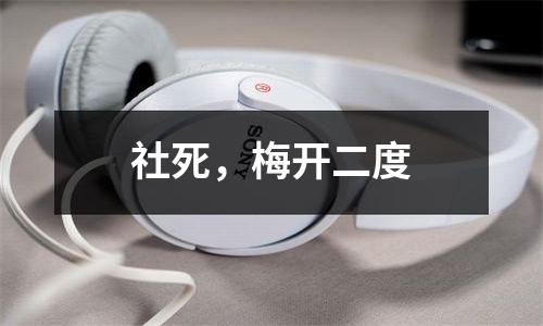 社死，梅开二度
