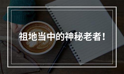 祖地当中的神秘老者！