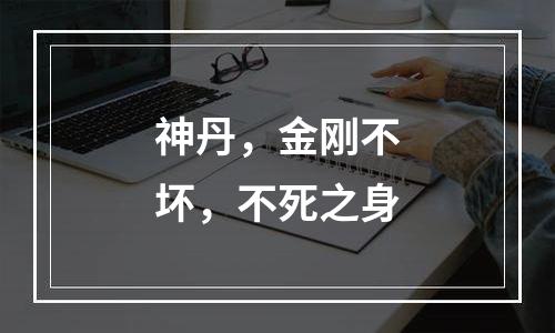 神丹，金刚不坏，不死之身
