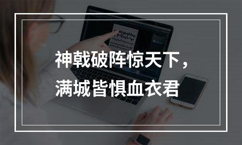 神戟破阵惊天下，满城皆惧血衣君