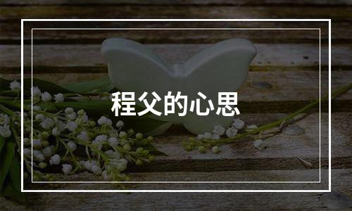 程父的心思