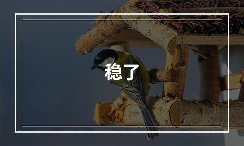 稳了