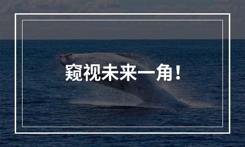 窥视未来一角！