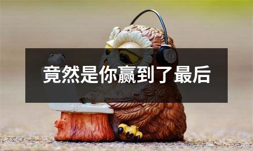 竟然是你赢到了最后