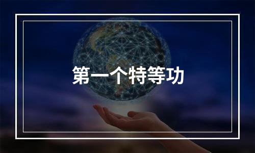 第一个特等功
