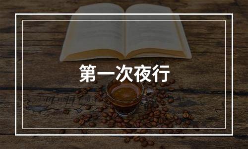 第一次夜行