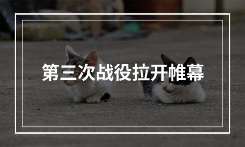 第三次战役拉开帷幕