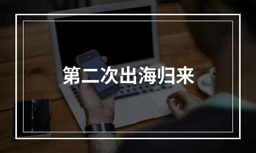 第二次出海归来