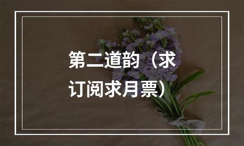 第二道韵（求订阅求月票）