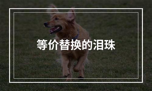 等价替换的泪珠