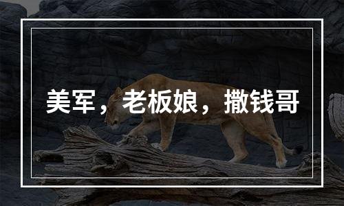 美军，老板娘，撒钱哥