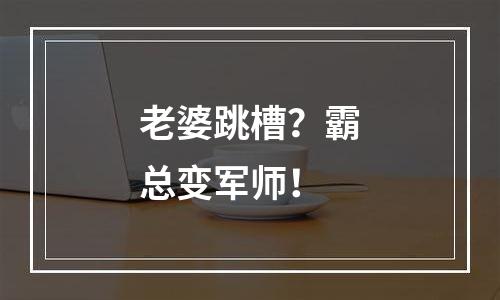老婆跳槽？霸总变军师！