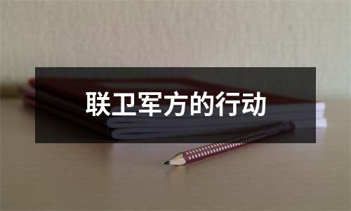 联卫军方的行动