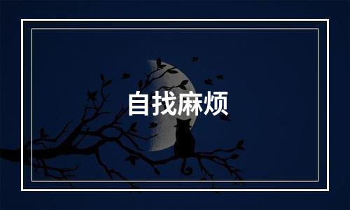 自找麻烦