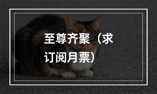 至尊齐聚（求订阅月票）