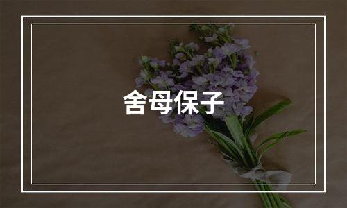舍母保子