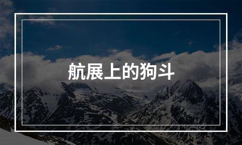 航展上的狗斗