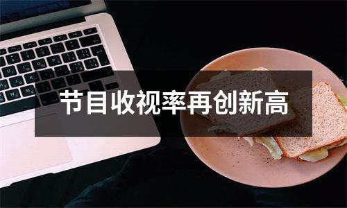节目收视率再创新高