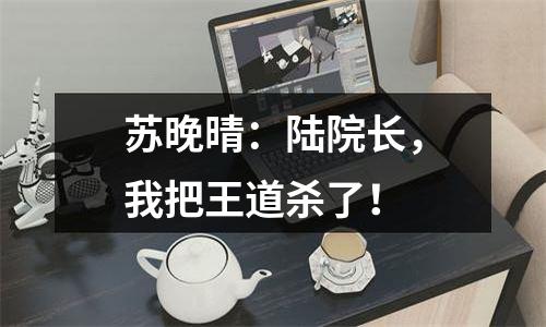 苏晚晴：陆院长，我把王道杀了！