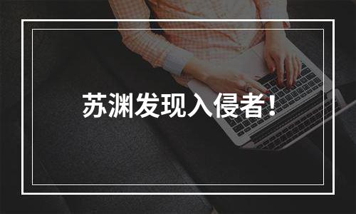 苏渊发现入侵者！
