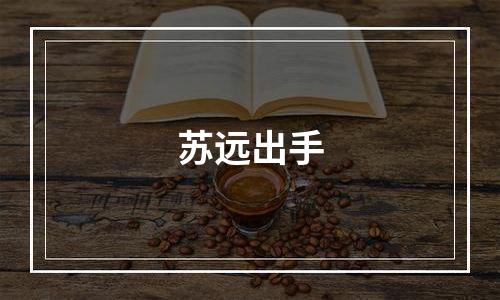 苏远出手