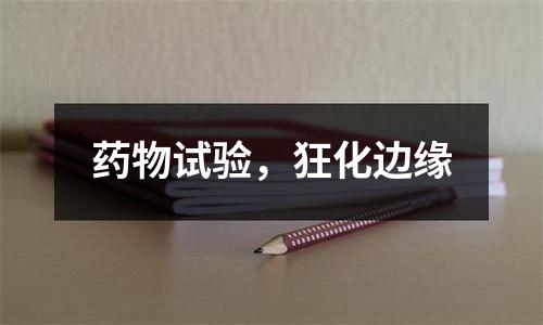 药物试验，狂化边缘