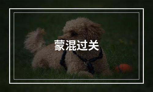 蒙混过关