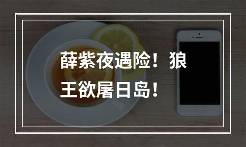 薛紫夜遇险！狼王欲屠日岛！