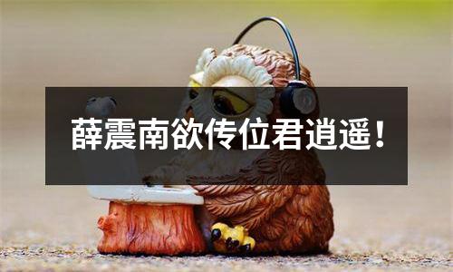 薛震南欲传位君逍遥！